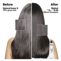 Majirel look: Natuurlijke basis 5 & 70% grijs haar - storefront-NL | L'Oréal Partner Shop